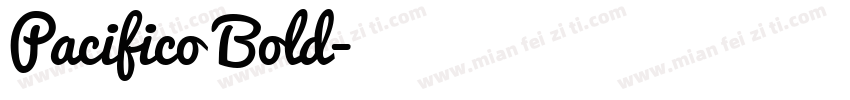 Pacifico Bold字体转换